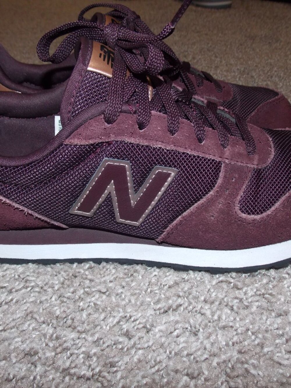 New Balance 311 Burgundy Rose Gold Size 7.5